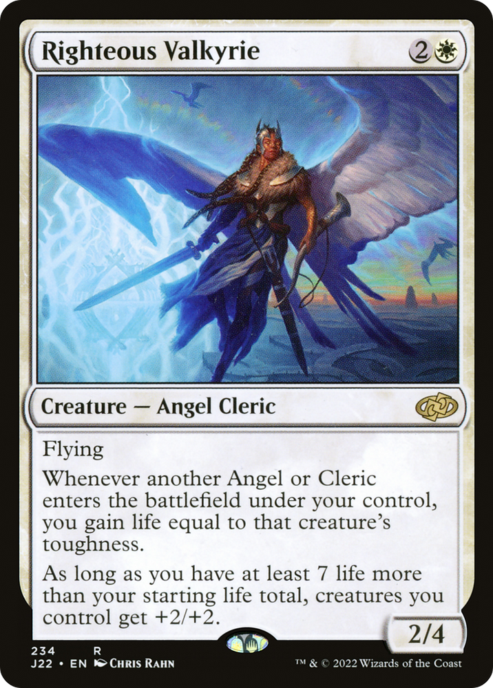 Righteous Valkyrie [Jumpstart 2022] Magic: The Gathering