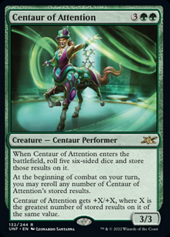 Centaur of Attention [Unfinity] Magic: The Gathering