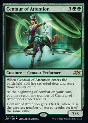 Centaur of Attention [Unfinity] Magic: The Gathering