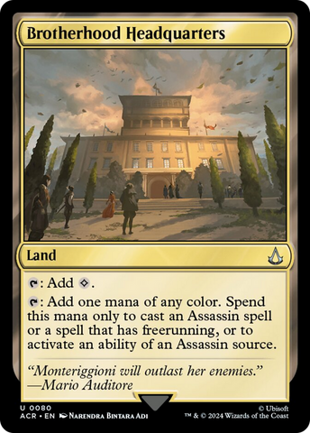 Brotherhood Headquarters [Assassin's Creed] Magic: The Gathering