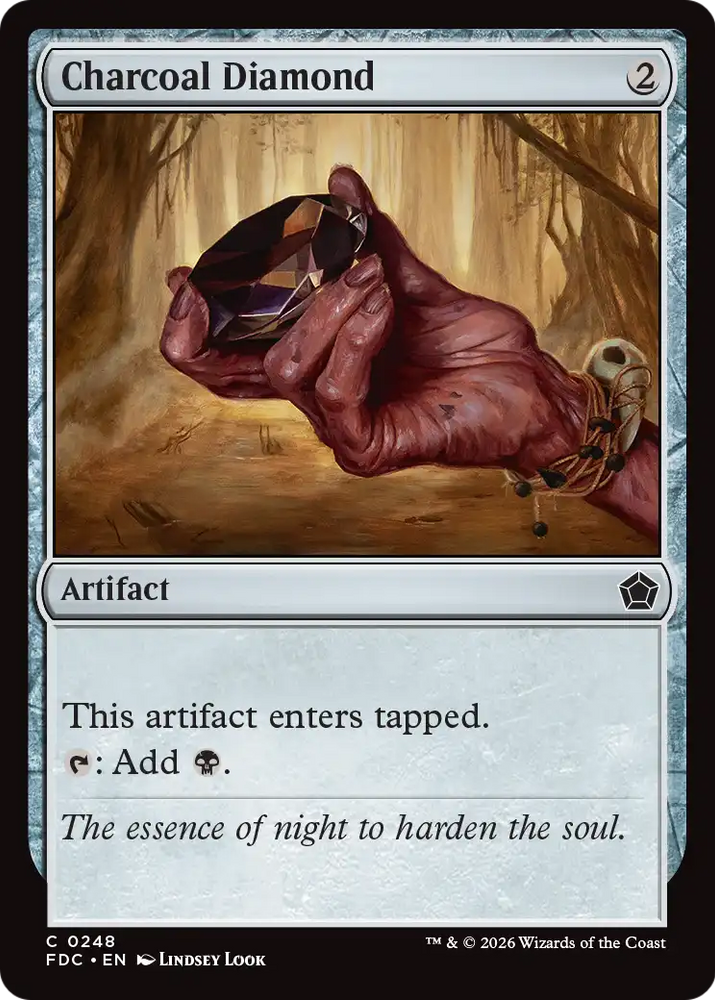 Charcoal Diamond [Foundations Commander] Magic: The Gathering