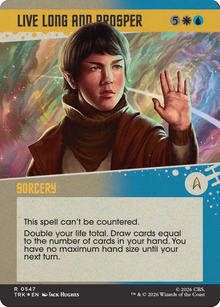 Live Long and Prosper (Showcase) (Surge Foil) [Star Trek] Magic: The Gathering