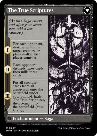 Sheoldred // The True Scriptures (Showcase Planar Booster Fun) [March of the Machine] Magic: The Gathering