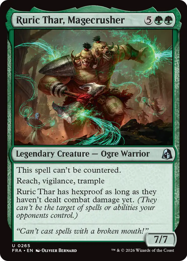 Ruric Thar, Magecrusher [Reality Fracture] Magic: The Gathering