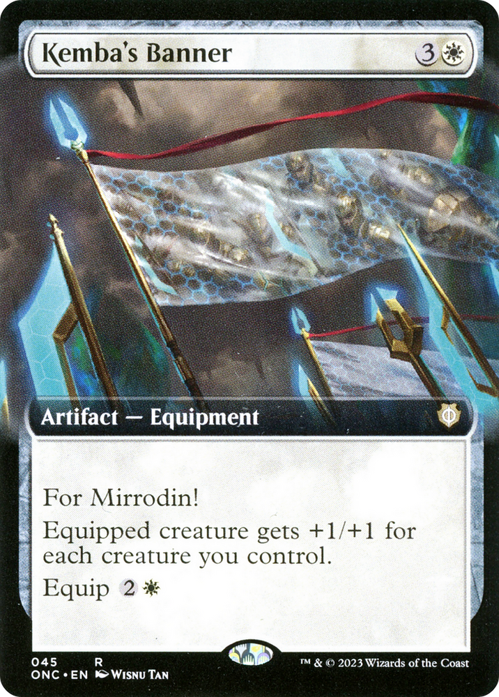 Kemba's Banner (Extended Art) [Phyrexia: All Will Be One Commander] Magic: The Gathering