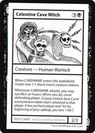 Celestine Cave Witch (2021 Edition) [Mystery Booster Playtest Cards] Magic: The Gathering