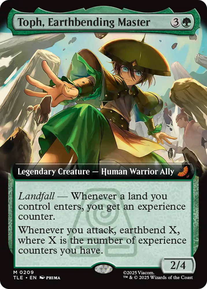 Toph, Earthbending Master (Extended Art) [Avatar: The Last Airbender: Eternal-Legal] Magic: The Gathering
