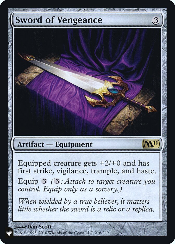Sword of Vengeance [The List] Magic: The Gathering