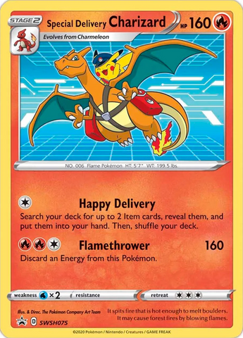 Special Delivery Charizard (SWSH075) [Sword & Shield: Black Star Promos] Pokémon