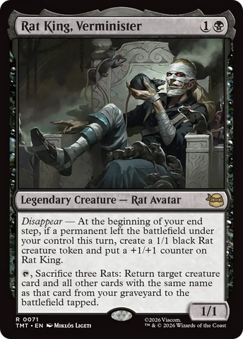 Rat King, Verminister [Teenage Mutant Ninja Turtles] Magic: The Gathering