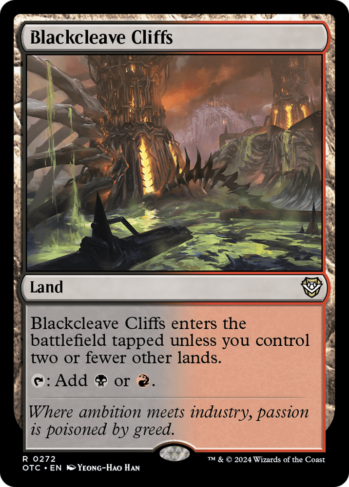 Blackcleave Cliffs [Outlaws of Thunder Junction Commander] Magic: The Gathering