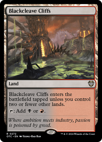 Blackcleave Cliffs [Outlaws of Thunder Junction Commander] Magic: The Gathering