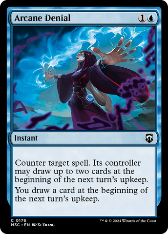 Arcane Denial (Ripple Foil) [Modern Horizons 3 Commander] Magic: The Gathering