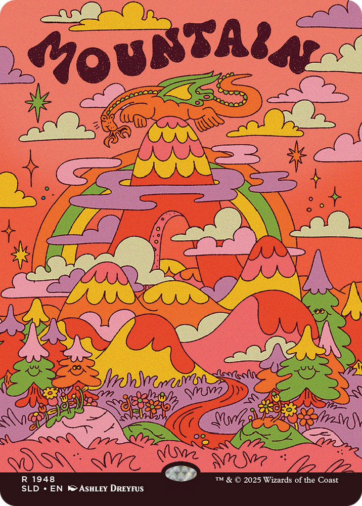 Mountain (1948) (Rainbow Foil) [Secret Lair Drop Series] Magic: The Gathering