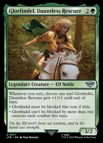 Glorfindel, Dauntless Rescuer [The Lord of the Rings: Tales of Middle-Earth] Magic: The Gathering