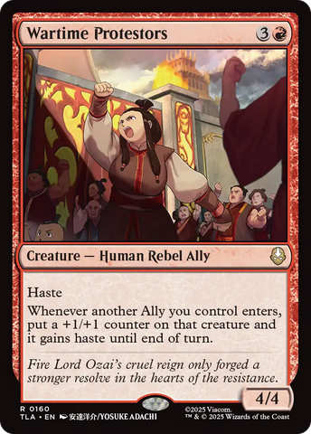 Wartime Protestors [Avatar: The Last Airbender] Magic: The Gathering