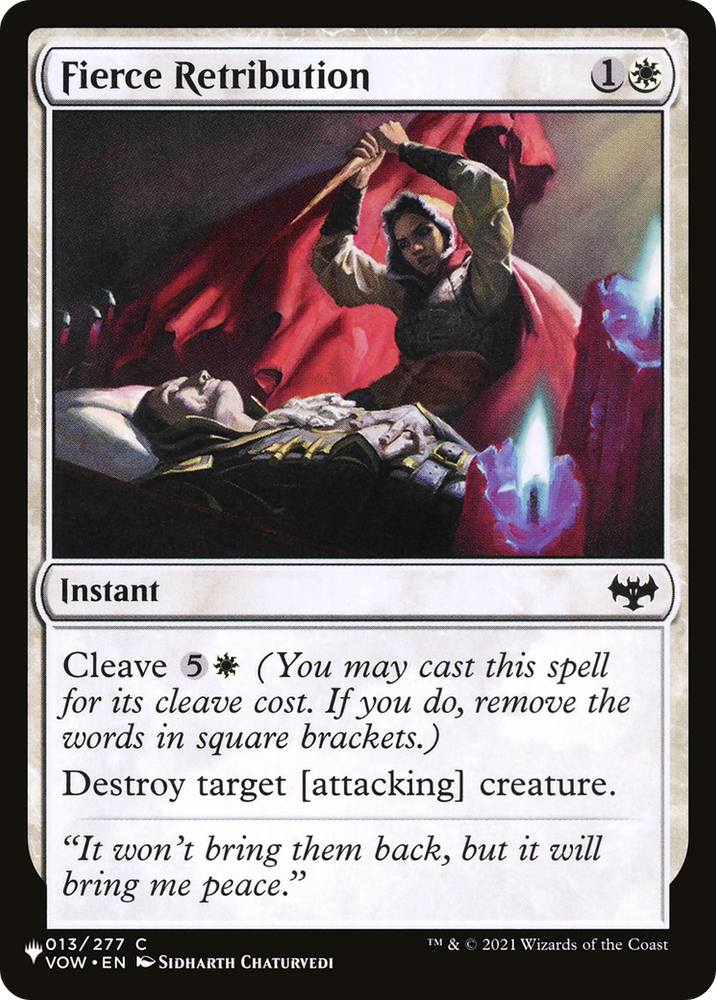 Fierce Retribution [The List] Magic: The Gathering