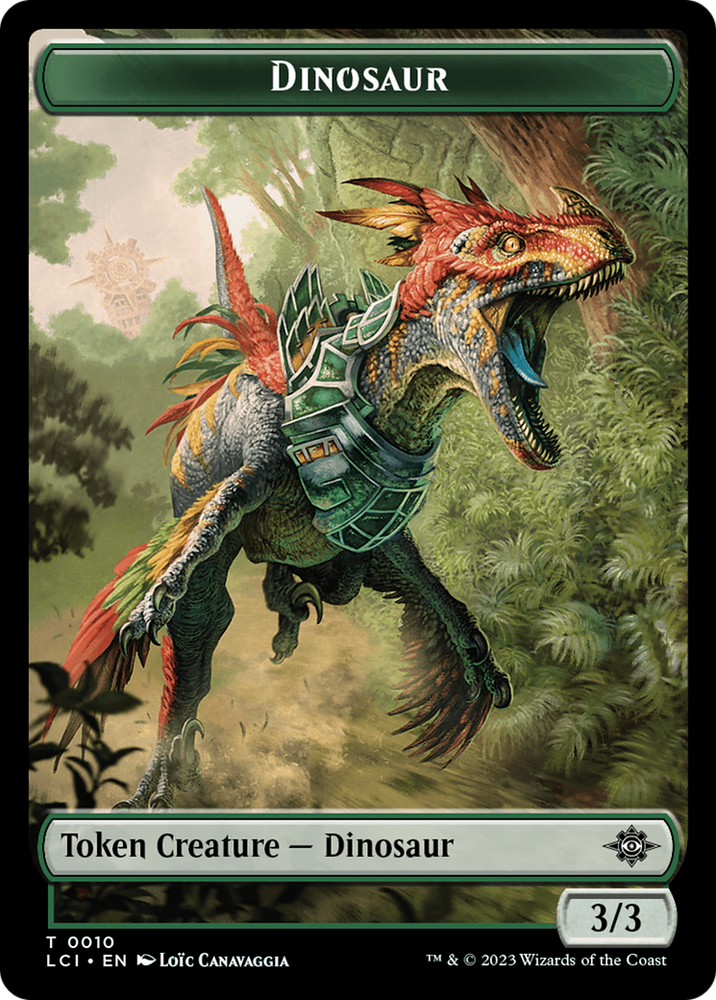 Dinosaur Token (0010) [The Lost Caverns of Ixalan Tokens] Magic: The Gathering