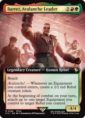Barret, Avalanche Leader (Extended Art) [FINAL FANTASY Commander] Magic: The Gathering