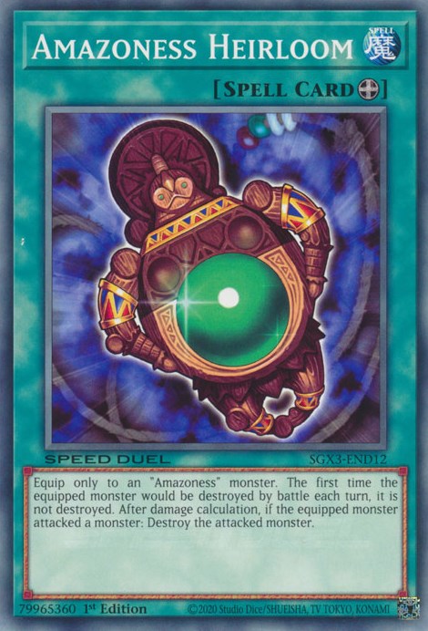 Amazoness Heirloom [SGX3-END12] Common Yu-Gi-Oh!