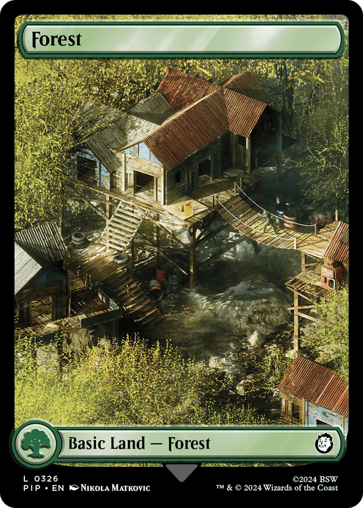 Forest (0326) [Fallout] Magic: The Gathering