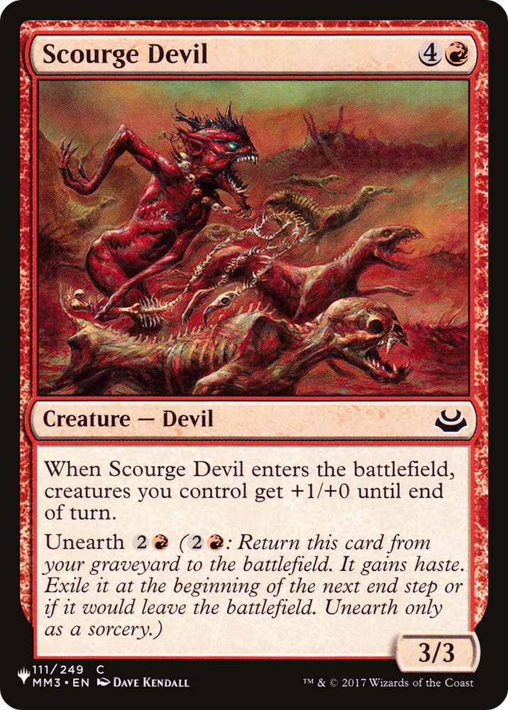 Scourge Devil [The List] Magic: The Gathering