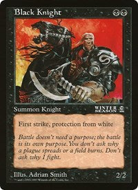 Black Knight (Oversized) [Oversize Cards] Magic: The Gathering