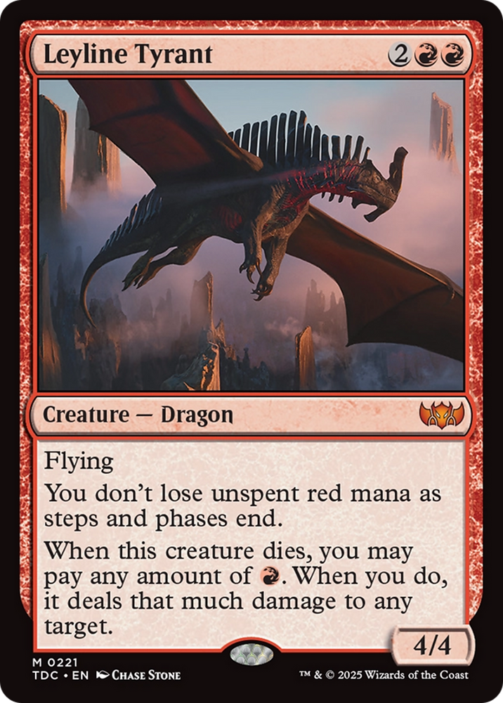 Leyline Tyrant [Tarkir: Dragonstorm Commander] Magic: The Gathering