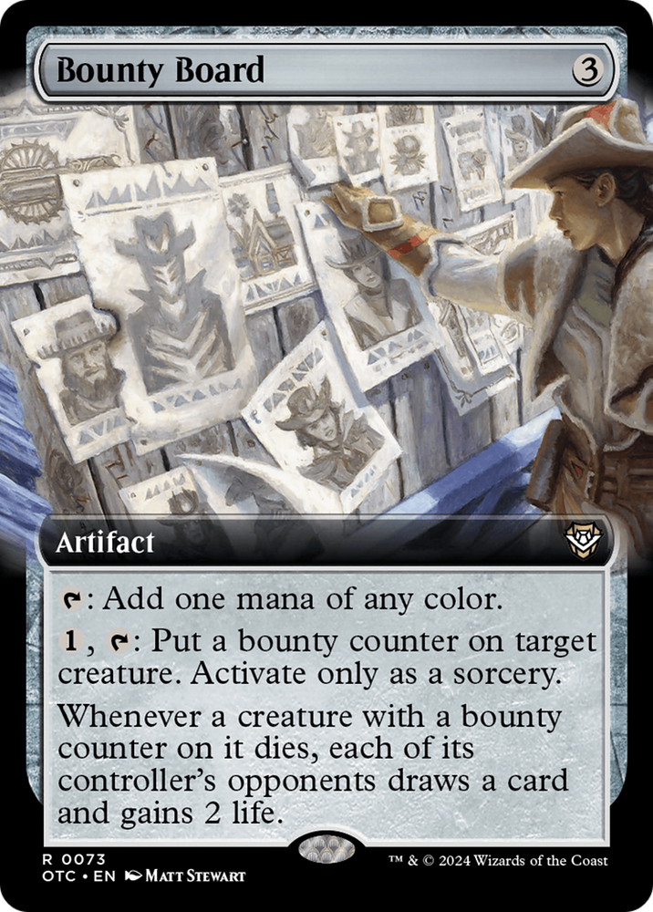 Bounty Board (Extended Art) [Outlaws of Thunder Junction Commander] Magic: The Gathering