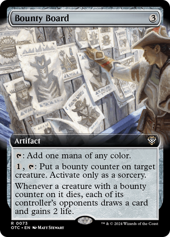 Bounty Board (Extended Art) [Outlaws of Thunder Junction Commander] Magic: The Gathering