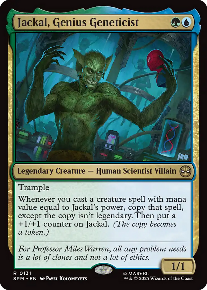 Jackal, Genius Geneticist [Marvel's Spider-Man] Magic: The Gathering