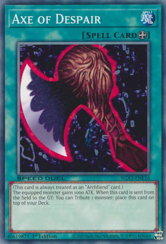 Axe of Despair [SGX3-ENE16] Common Yu-Gi-Oh!