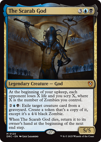 The Scarab God [Aetherdrift Commander] Magic: The Gathering