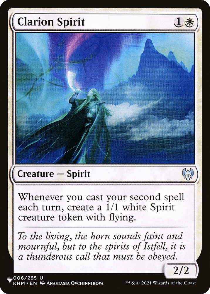 Clarion Spirit [The List] Magic: The Gathering
