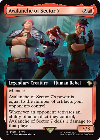 Avalanche of Sector 7 (Extended Art) [FINAL FANTASY Commander] Magic: The Gathering