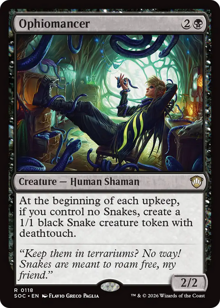 Ophiomancer [Secrets of Strixhaven Commander] Magic: The Gathering