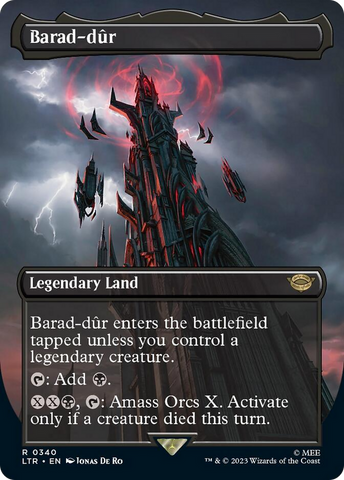 Barad-dur (Borderless Alternate Art) (340) [The Lord of the Rings: Tales of Middle-Earth] Magic: The Gathering