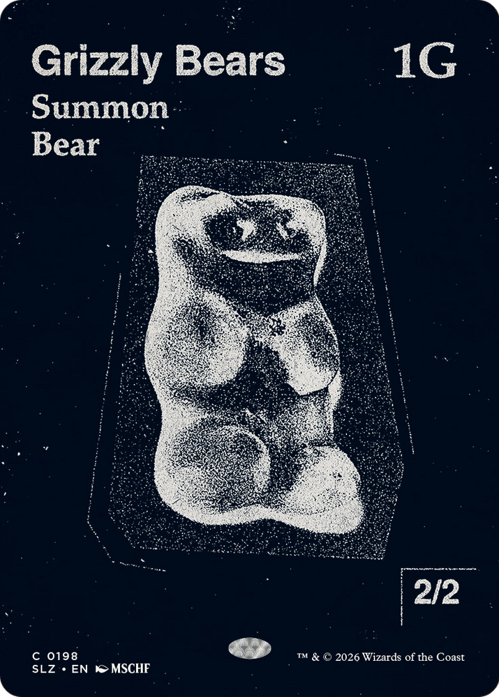 Grizzly Bears (0198) [Secret Lair x MSCHF: The Zeta Set] Magic: The Gathering