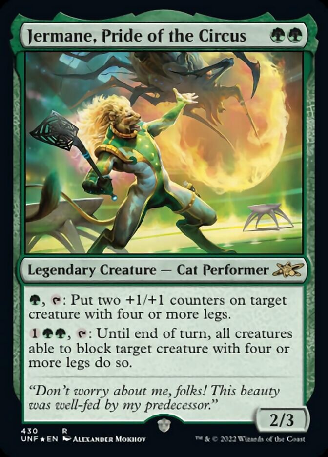Jermane, Pride of the Circus (Galaxy Foil) [Unfinity] Magic: The Gathering