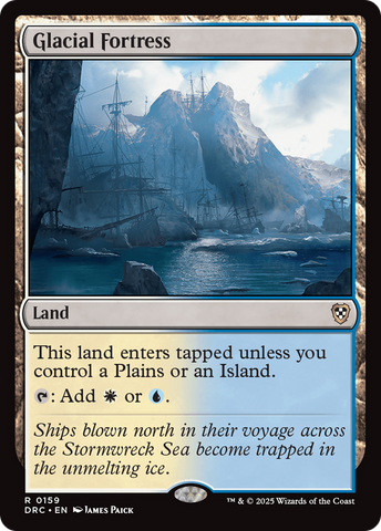 Glacial Fortress [Aetherdrift Commander] Magic: The Gathering