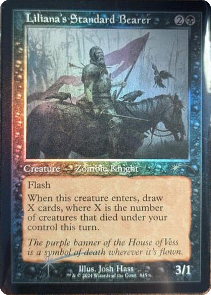 Liliana's Standard Bearer (Retro Frame) [Secret Lair Drop Series] Magic: The Gathering