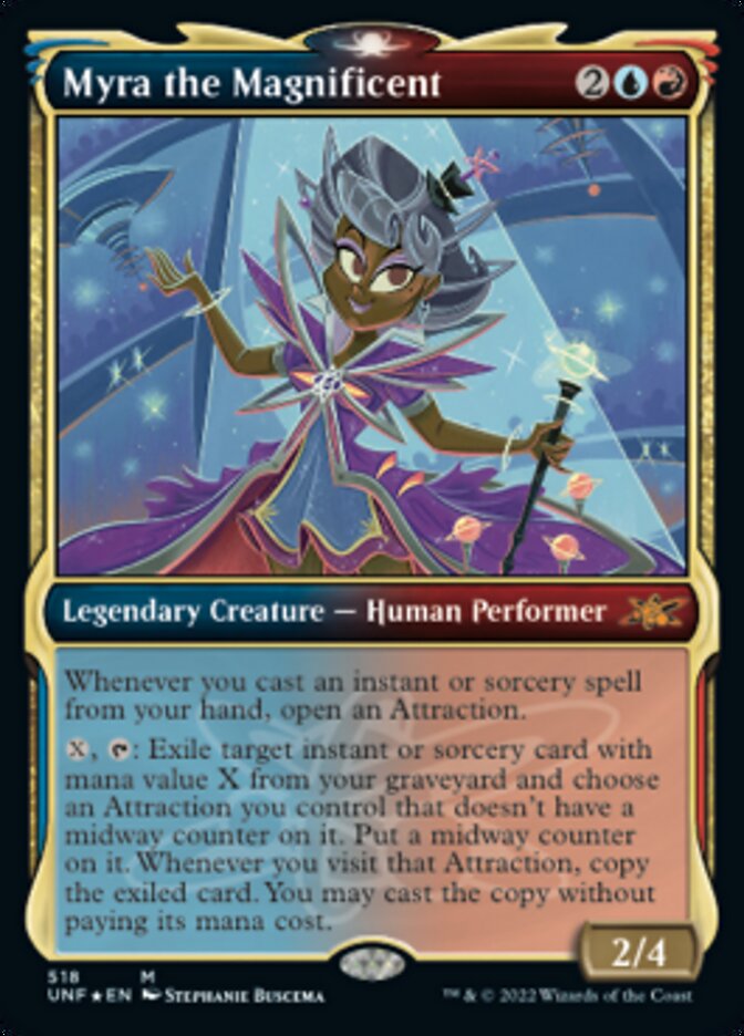 Myra the Magnificent (Showcase) (Galaxy Foil) [Unfinity] Magic: The Gathering