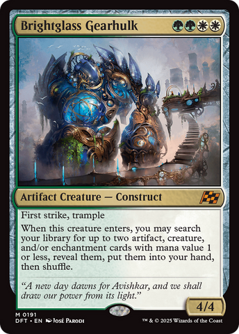 Brightglass Gearhulk [Aetherdrift] Magic: The Gathering