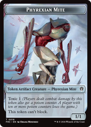 Kobolds of Kher Keep // Phyrexian Mite Double-Sided Token [Reality Fracture Commander Tokens] Magic: The Gathering