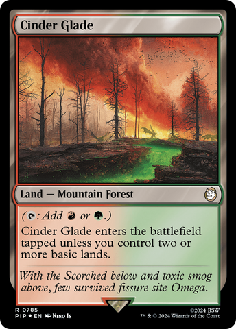 Cinder Glade (Surge Foil) [Fallout] Magic: The Gathering