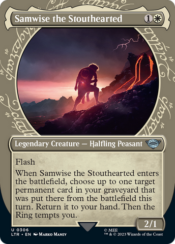 Samwise the Stouthearted (Showcase Ring Frame) [The Lord of the Rings: Tales of Middle-Earth] Magic: The Gathering