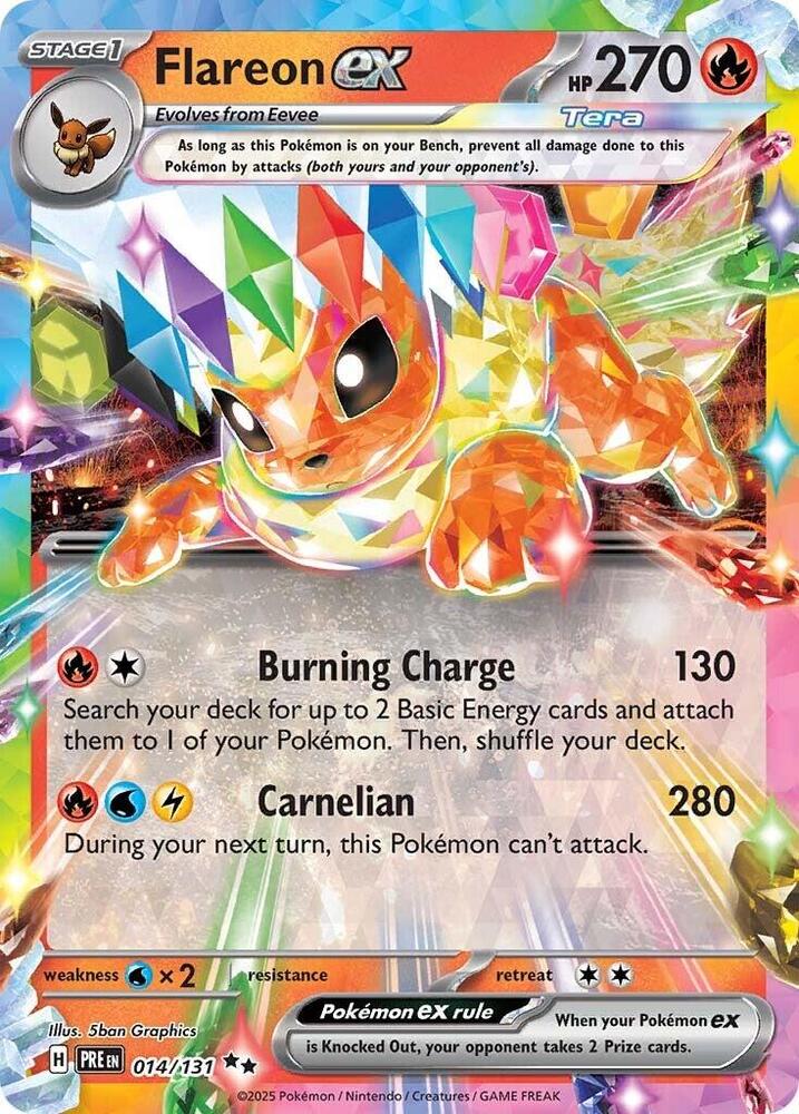 Flareon ex (014/131) [Scarlet & Violet: Prismatic Evolutions] Pokémon