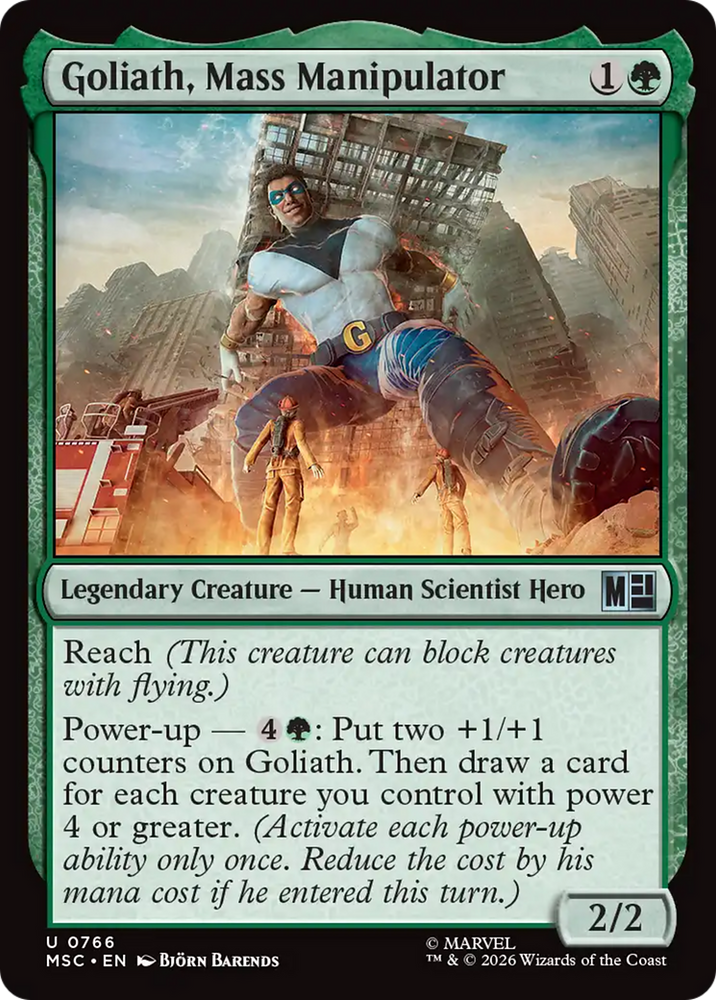 Goliath, Mass Manipulator [Marvel Super Heroes Commander] Magic: The Gathering