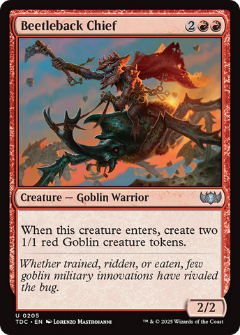 Beetleback Chief [Tarkir: Dragonstorm Commander] Magic: The Gathering