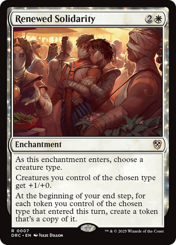 Renewed Solidarity [Aetherdrift Commander] Magic: The Gathering